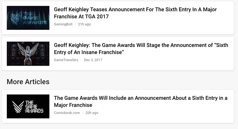 Illustration for article titled Bad Reporting Leads To Widespread False Rumor About The Game Awards